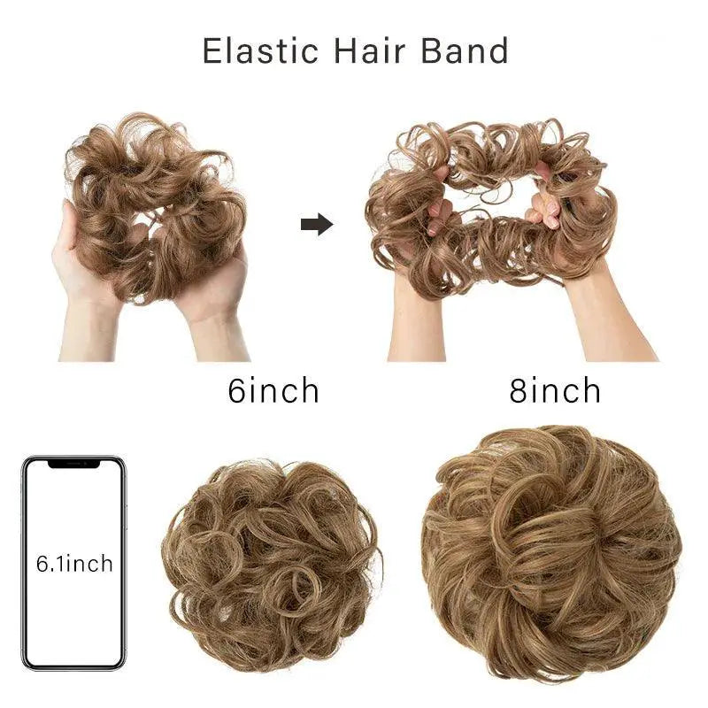 Synthetic Hair Bun Chignon Scrunchies For Stylish Looks