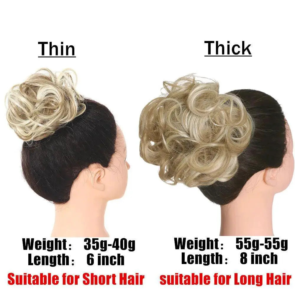 Synthetic Hair Bun Chignon Scrunchies For Stylish Looks