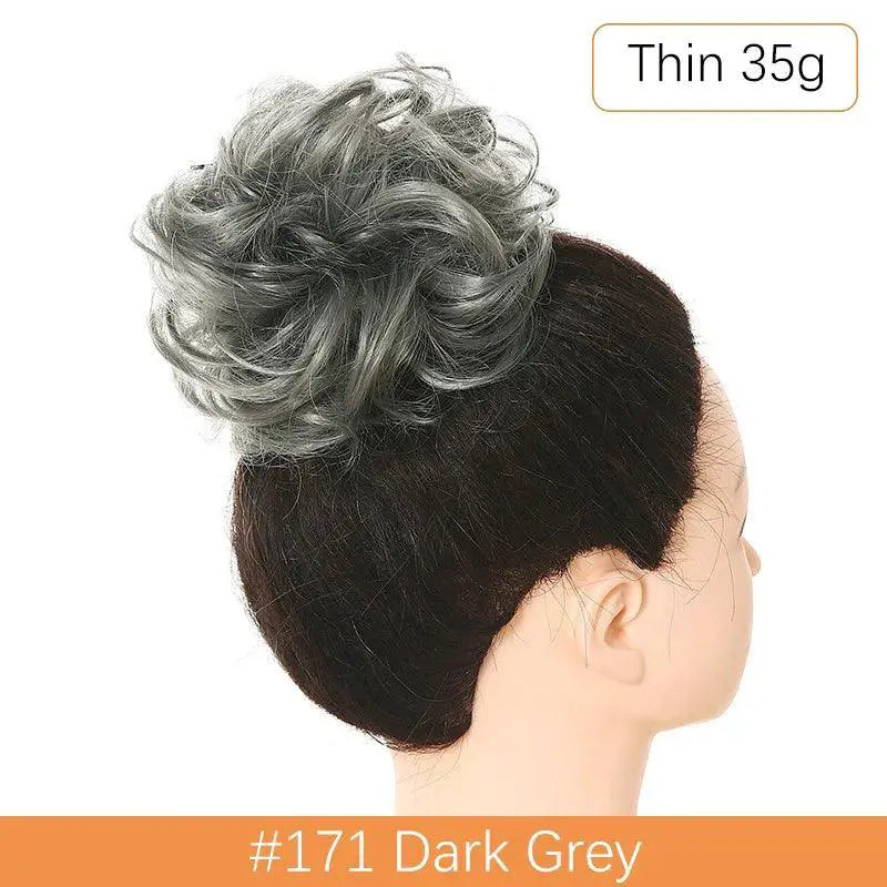 Chignon Scrunchie for Everyday Hair — Light brown