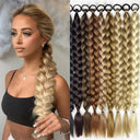 Synthetic Twist Braid Ponytail Extensions for Effortless Style