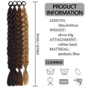 Synthetic Twist Braid Ponytail Extensions for Effortless Style
