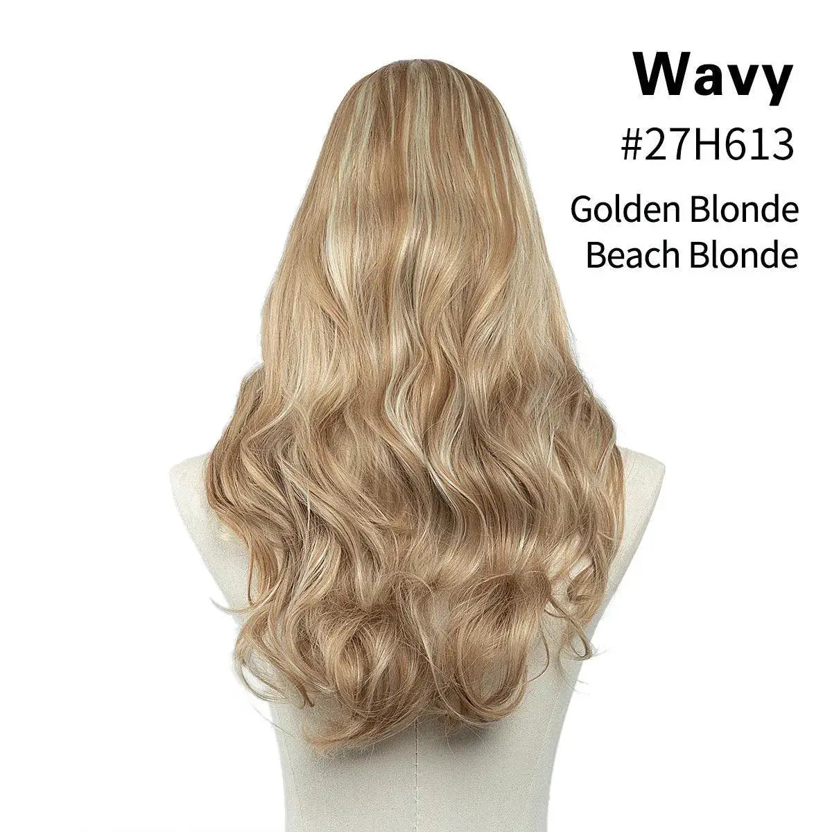 Blonde U Part Hair Extensions for Volume — 8B