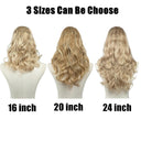 Synthetic U Part Blonde Hair Extension for Volume and Length