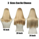 Synthetic U Part Blonde Hair Extension for Volume and Length