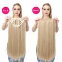 Synthetic U Part Blonde Hair Extension for Volume and Length