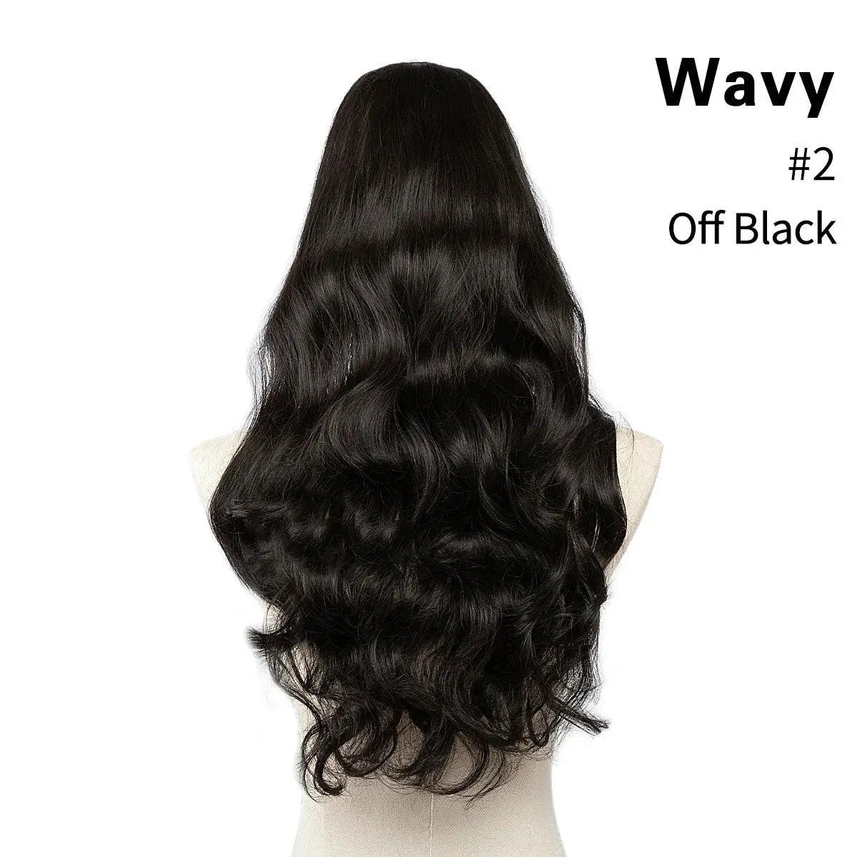 Synthetic U Part Blonde Hair Extension for Volume and Length