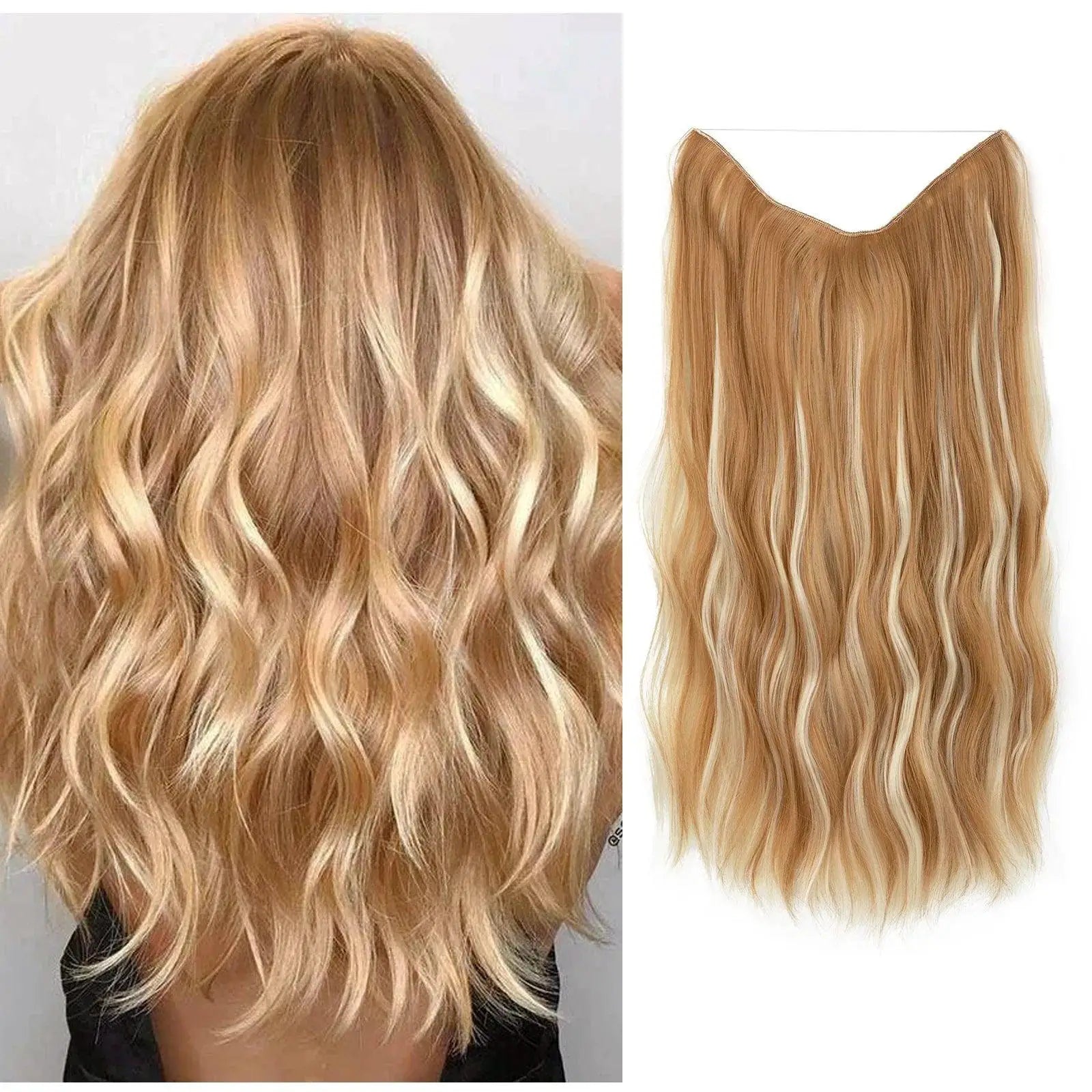 Synthetic Wave Ombre Clip In Hair Extensions Instant Glamour