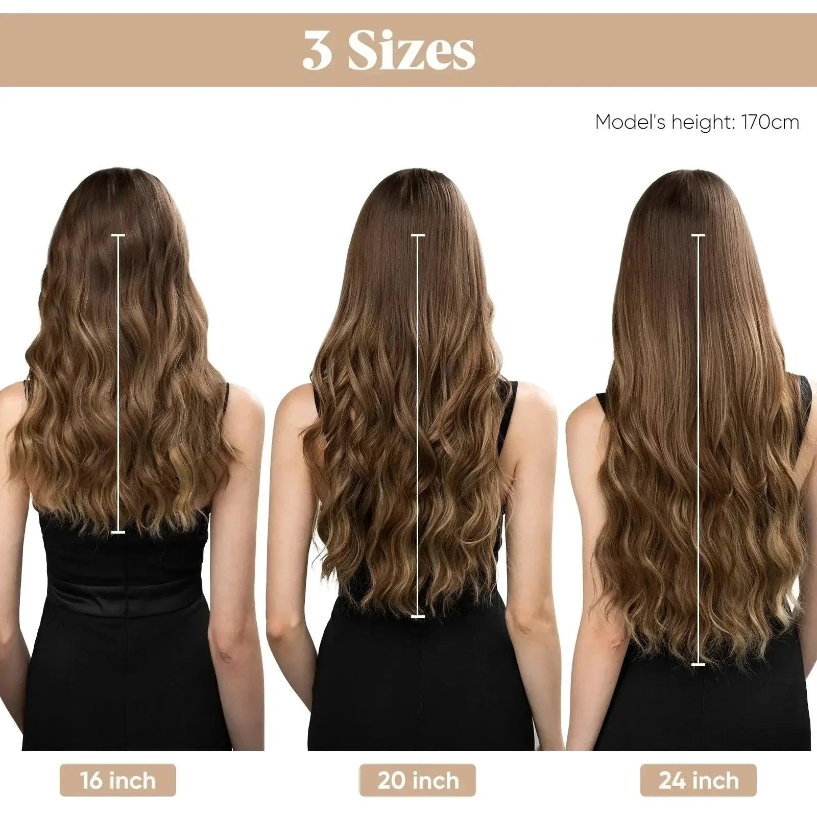 Synthetic Wave Ombre Clip In Hair Extensions Instant Glamour
