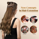 Synthetic Wave Ombre Clip-in Hair Extensions Instant Glamour