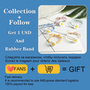 Synthetic Wavy Ponytail Hair Extension Ombre Brown Blonde 22 Inch