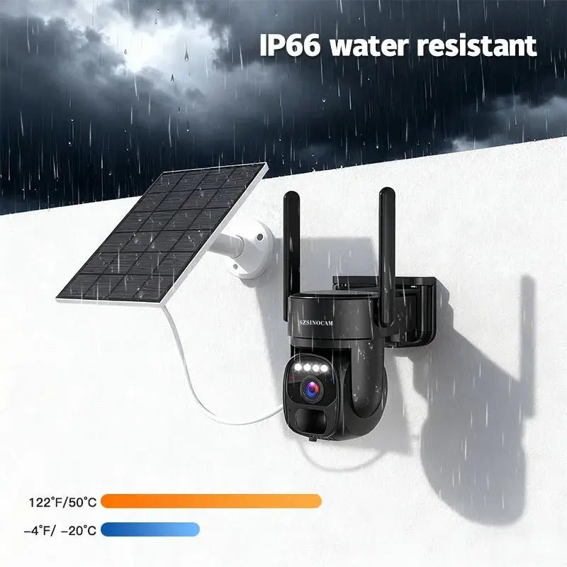 SZSINOCAM US 4G Solar Outdoor Security Camera With Human Detection Night Vision