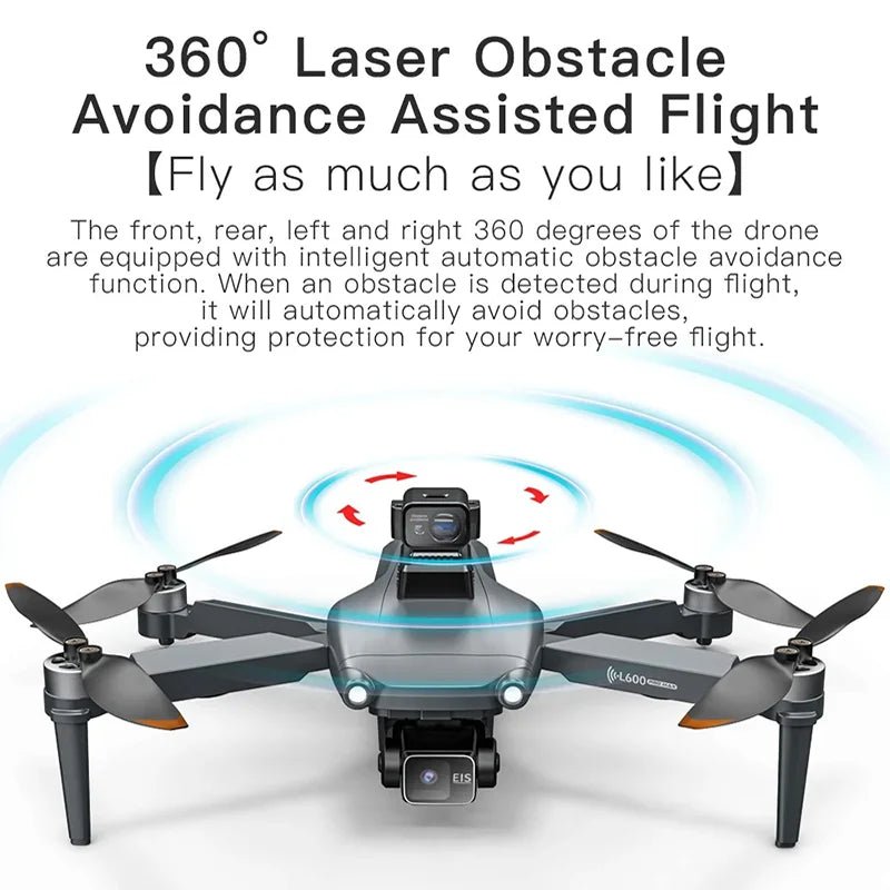SZWDSE L600 Pro Max 4K Dual Camera GPS Drone - Foldable 3 Axis Gimbal For Aerial