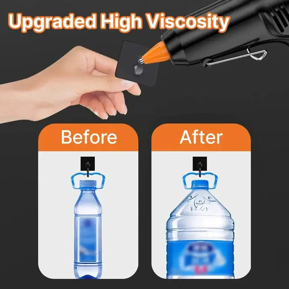 TTOVIA 7mm 100mm Translucent Hot Melt Glue Sticks 60Pcs