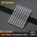 T TOVIA 7mm 100mm Translucent Hot Melt Glue Stick 60PCS 120PCS