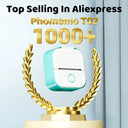 T02 Mini Thermal Printer Portable Wireless Photo Printing