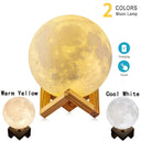 T20 Moon Lamp Led Night Light Color Change 3D Print