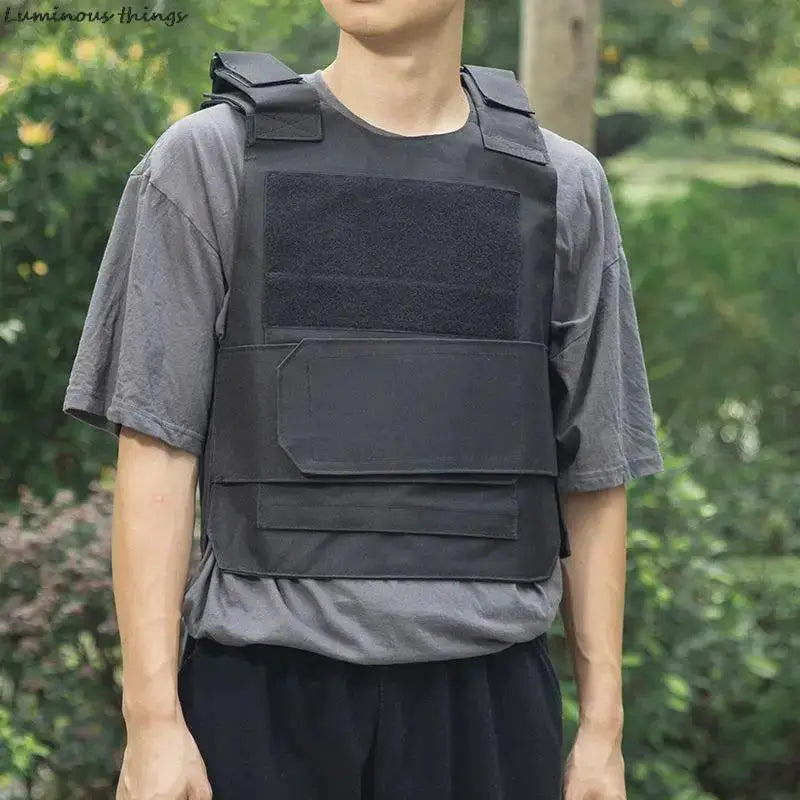 Tactical Army Plate Carrier Vest With Molle Pouches Upgrade