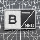 Tactical Blood Type Patch Custom Military Embroidery Gear