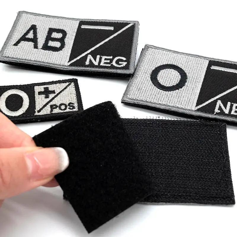 Tactical Blood Type Patch Custom Military Embroidered Gear