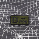 Tactical Blood Type Patch Custom Military Embroidery Gear