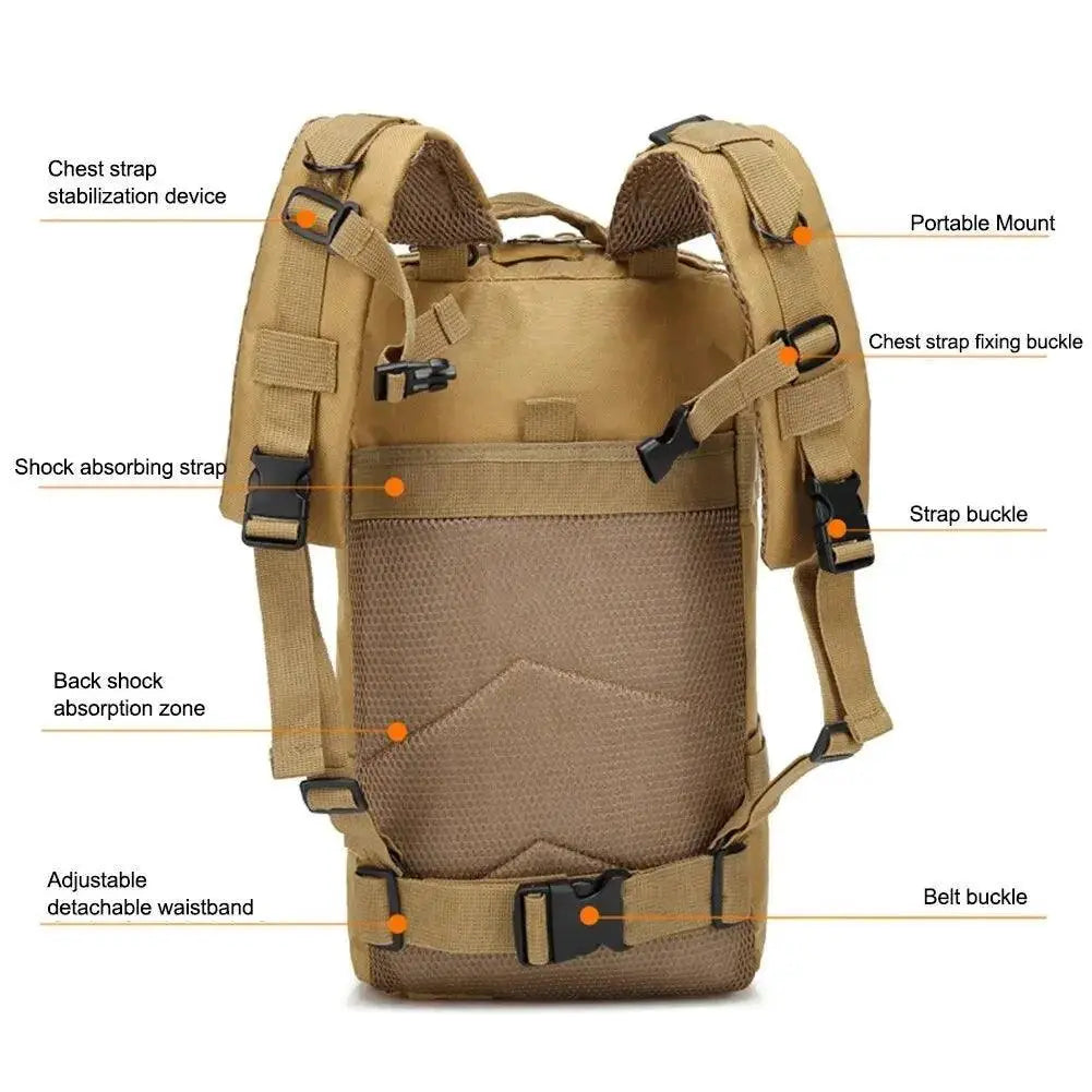Tactical Camouflage Backpack for Outdoor Adventures