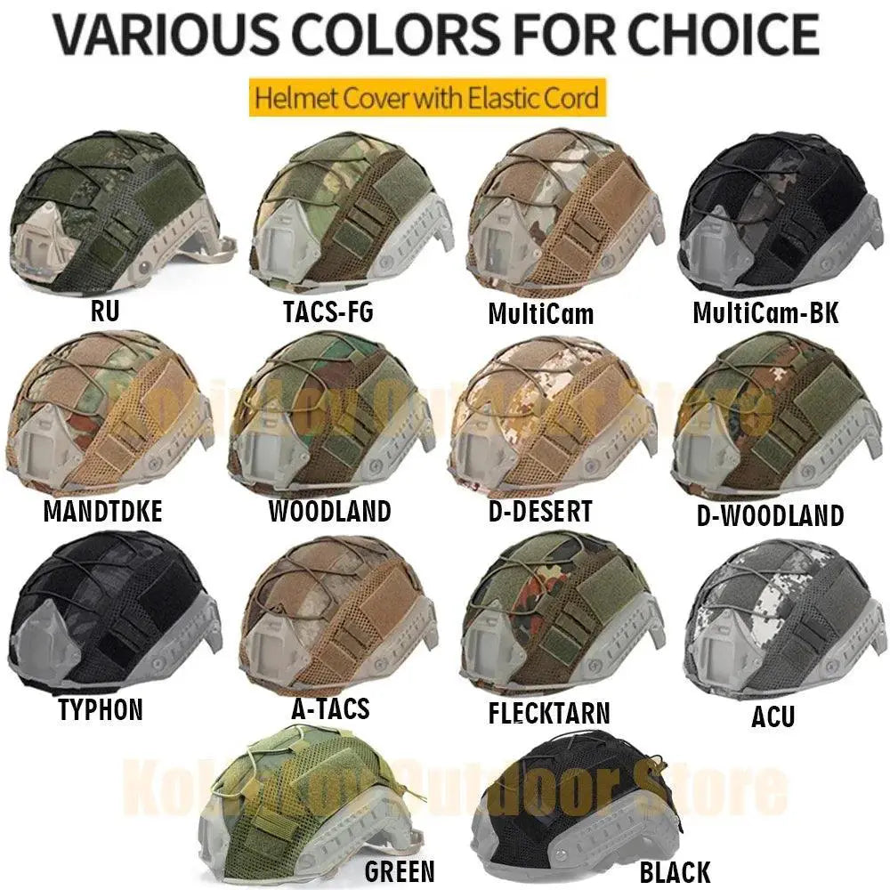 Tactical Multicam Helmet Cover For Ops Core Helmets