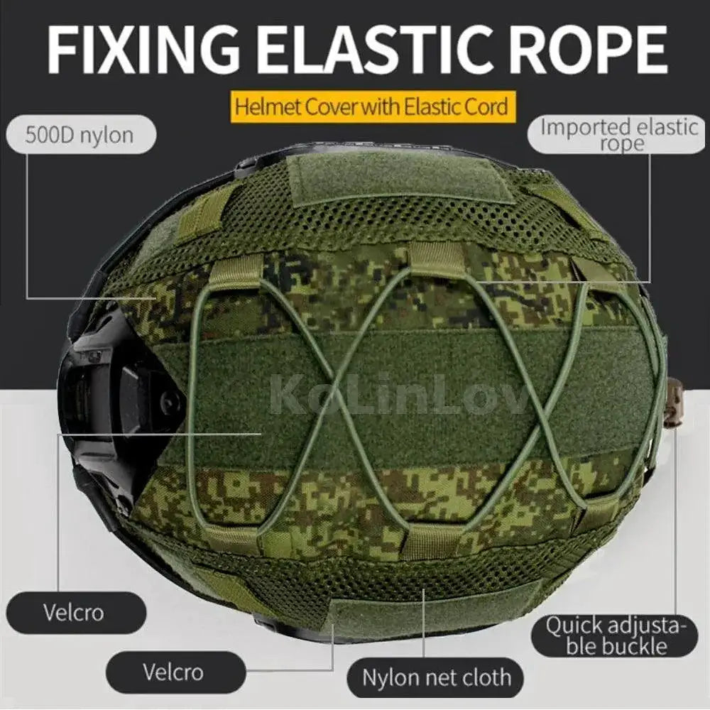 Tactical Multicam Helmet Cover For Ops Core Helmets