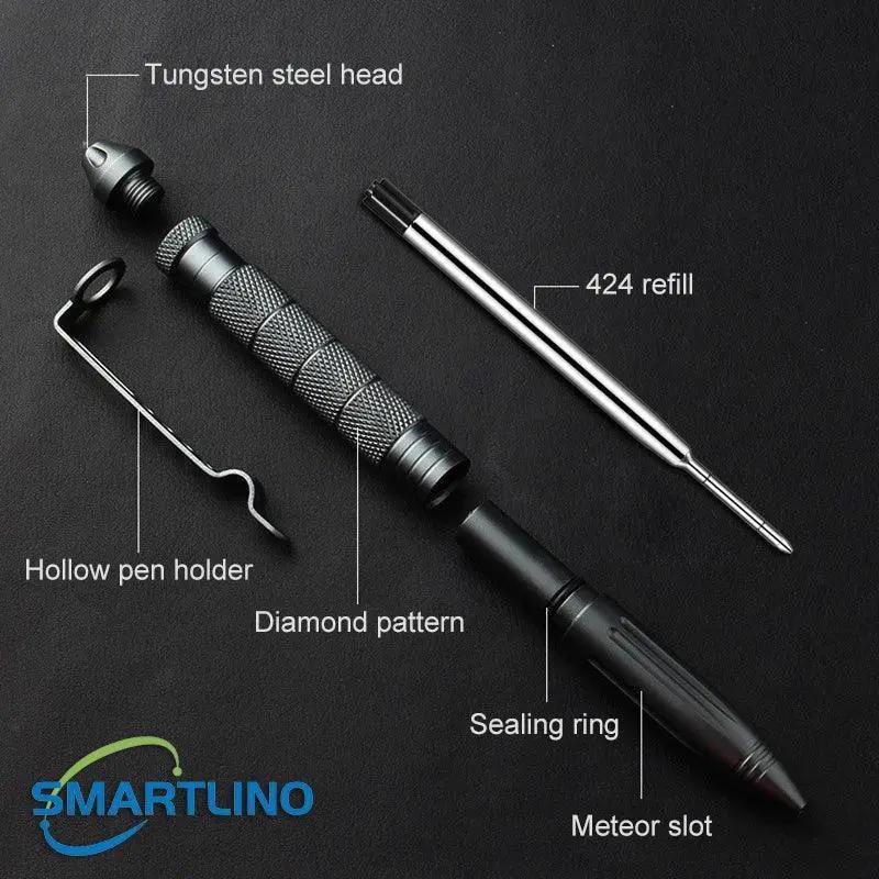 Tactical Glass Breaker Pen EDC Tool In Aviation Aluminum