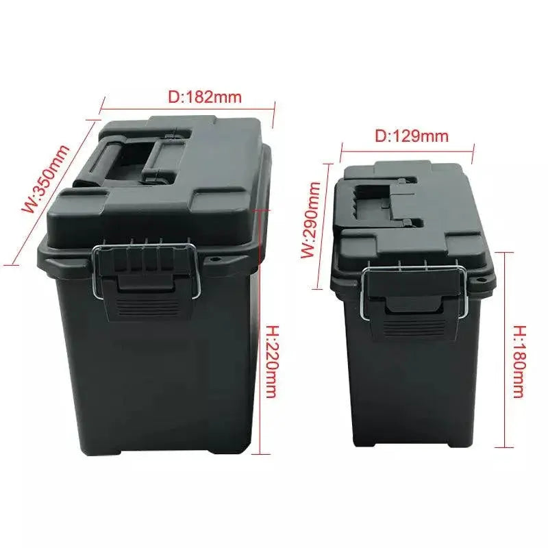 Tactical Plastic Ammo Box Durable Storage For Gear