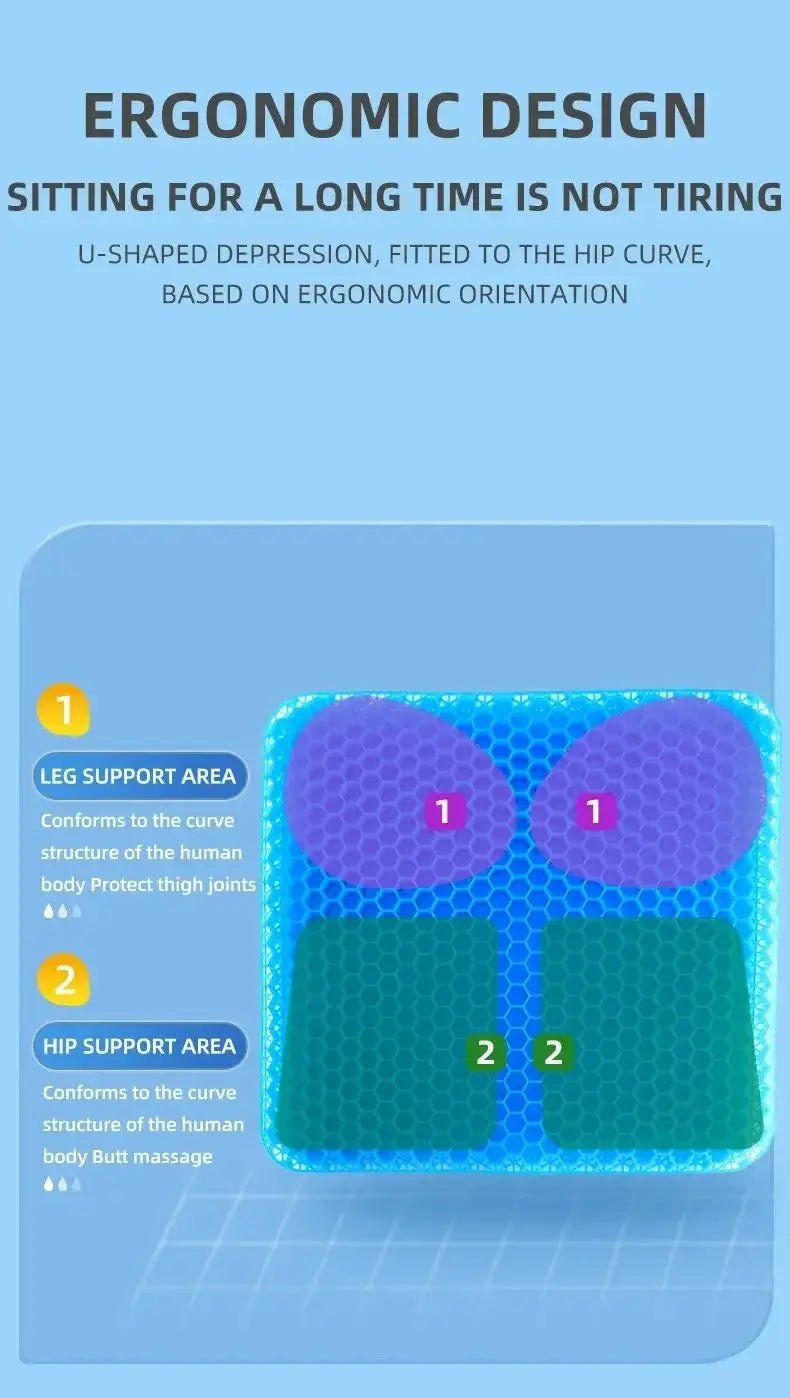 Tailbone Gel Cushion for Office Relief — product view 10
