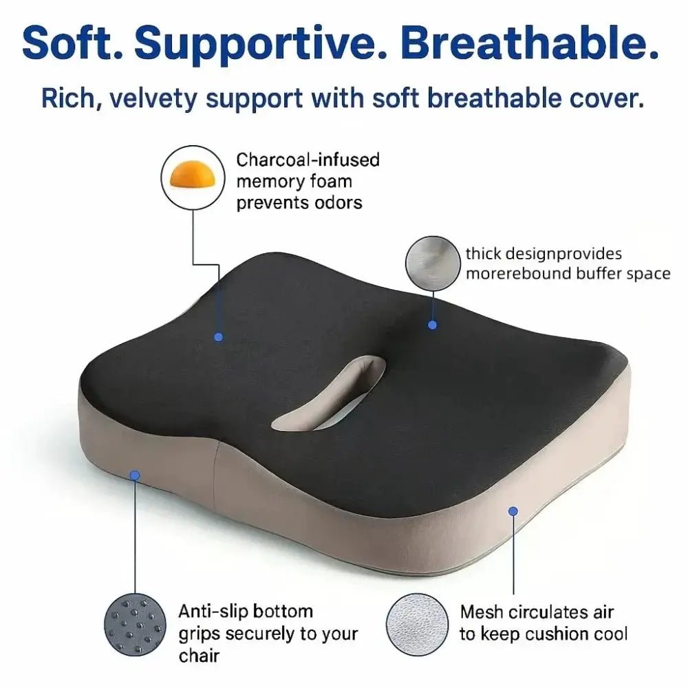 Tailbone Relief Seat Cushion for Office