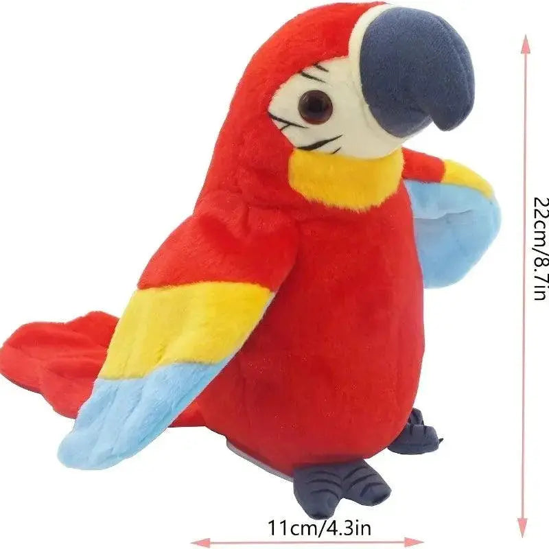 Talking Macaw Parrot Interactive Plush Bird Toy With Record