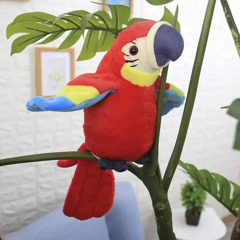 Talking Macaw Parrot Interactive Plush Bird Toy With Record