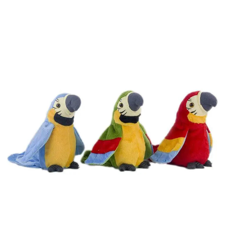 Talking Macaw Parrot Interactive Plush Bird Toy With Record