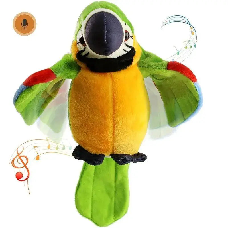 Talking Macaw Parrot Interactive Plush Bird Toy With Record