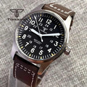 Tandorio Dive Pilot Automatic Watch Green Dial Sapphire Glass