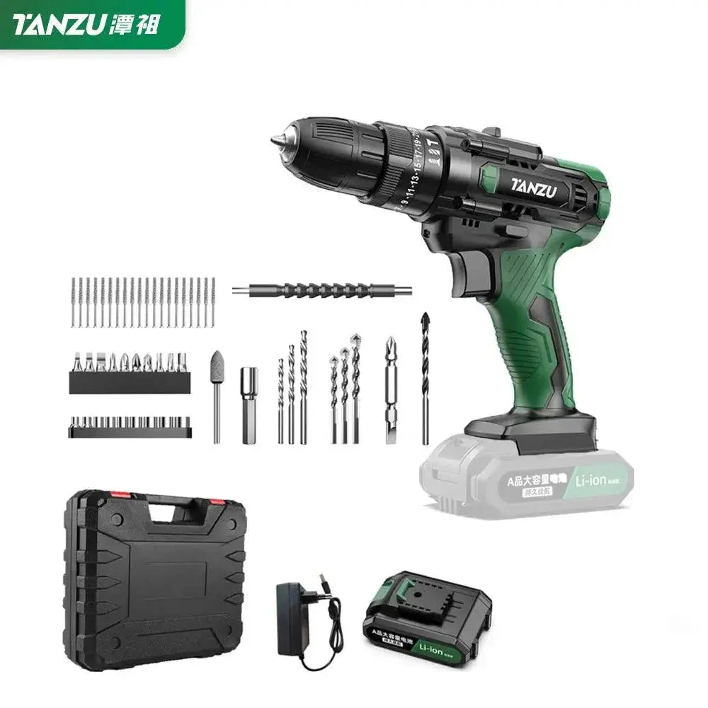 TANZU Cordless Brushless Drill 12V 21V Impact Screwdriver