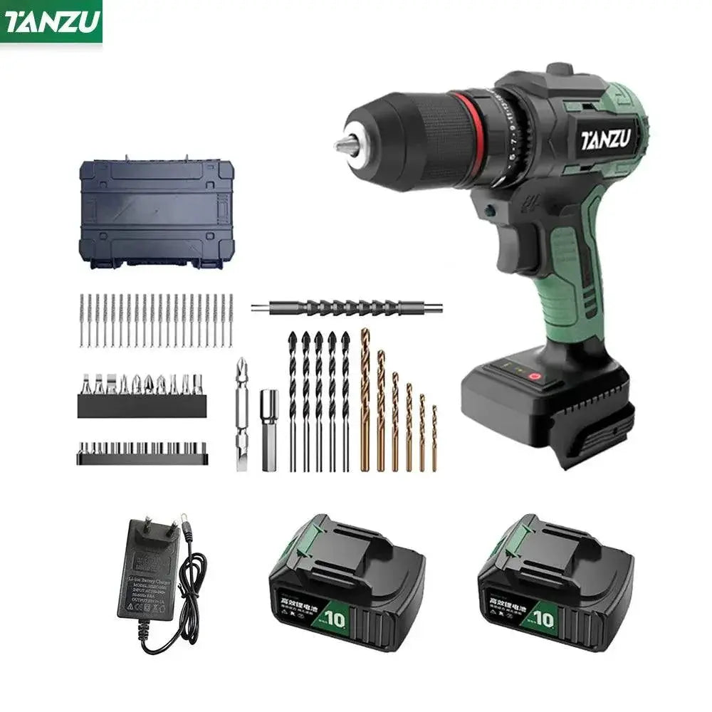 TANZU Cordless Brushless Drill 12V 21V Impact Screwdriver