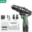 TANZU Cordless Brushless Electric Drill 12V 21V Impact Screwdriver