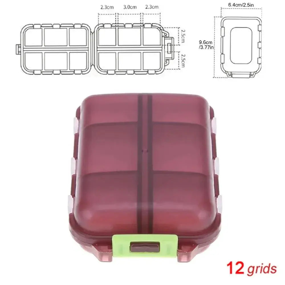 Tcare Portable Pill Organizer Secure Compact Storage