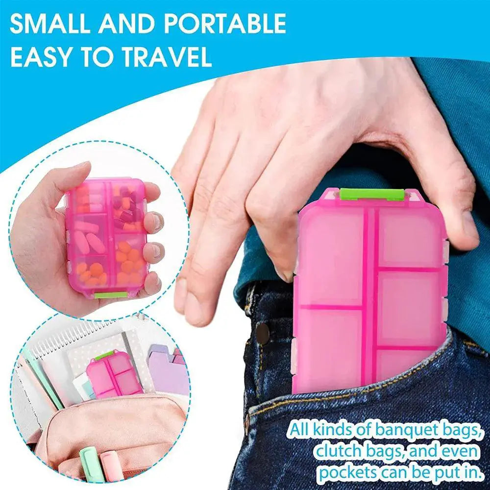 Tcare Portable Pill Organizer Secure Compact Storage