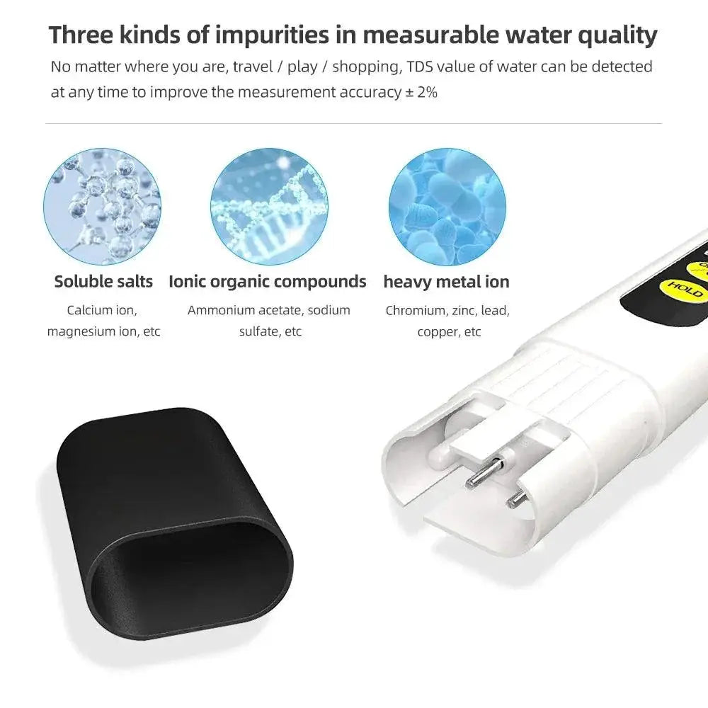 TDS and PH Meter Set for Aquariums Precision Water Test Pen
