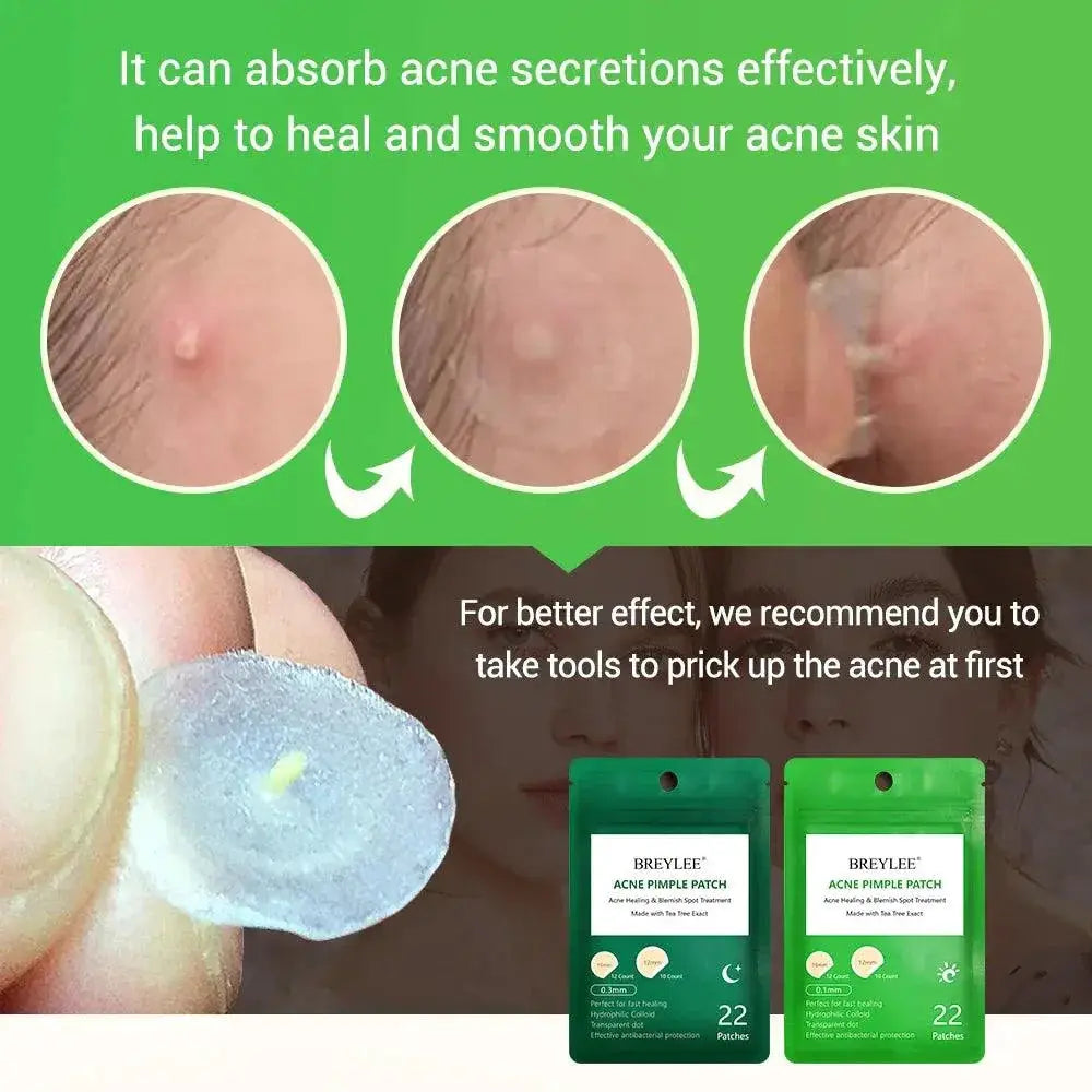 Tea Tree Acne Patch Stickers Clear Hydrophilic Formula