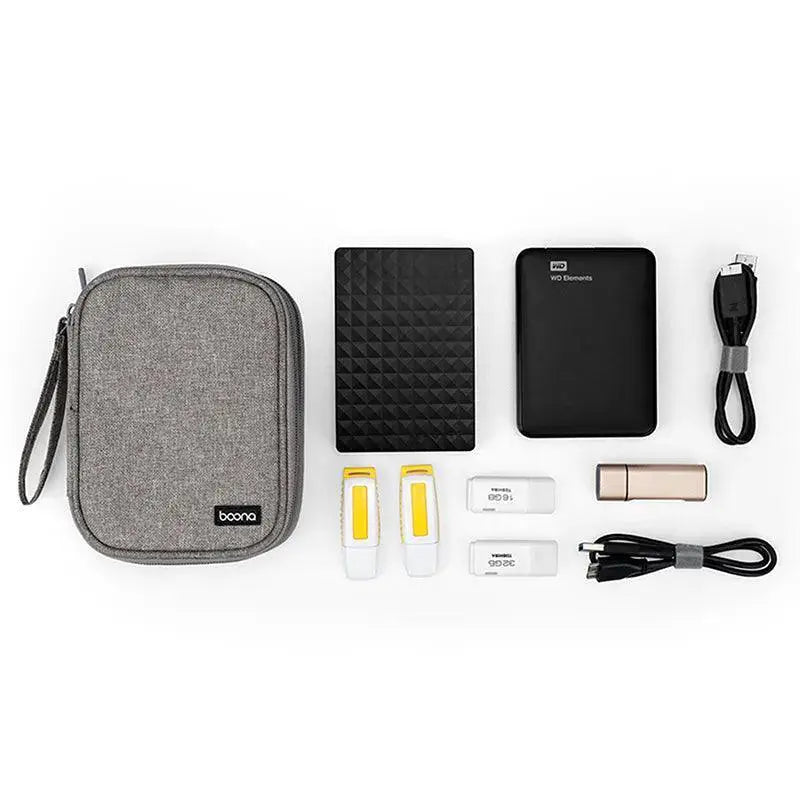 Tech Gear Organizer Stylish Portable Storage For Drives