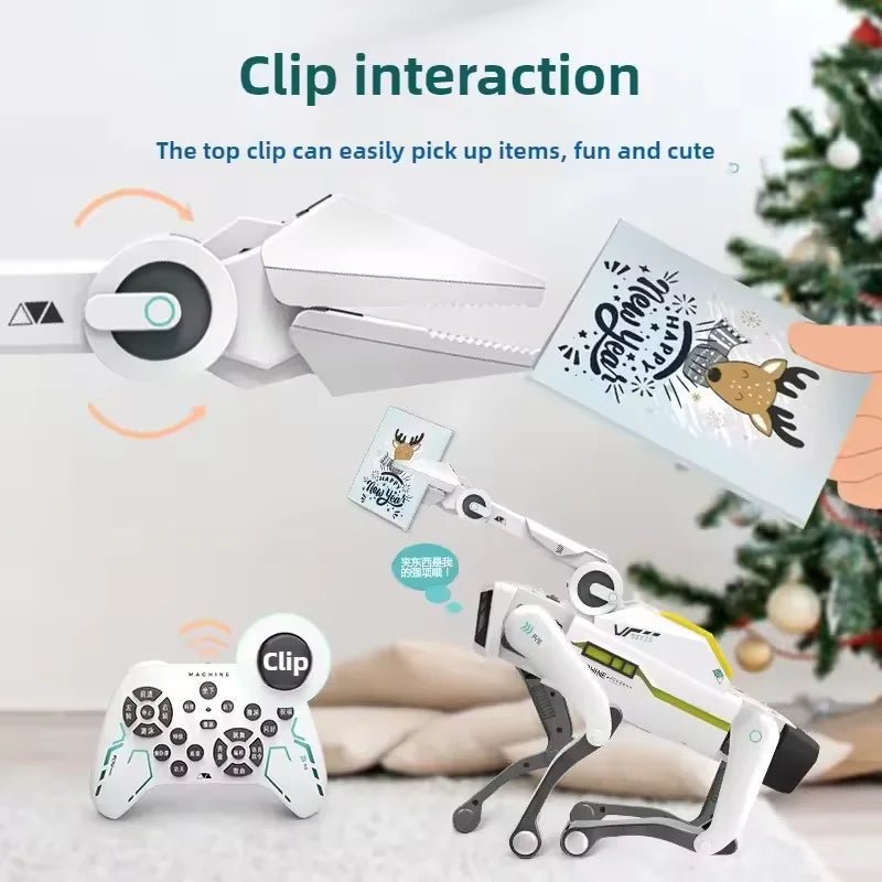Teeggi Electric R C Intelligent Robot Dog With Clip - Educational Toy For Teens.