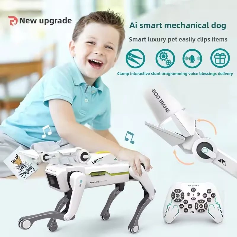 Teeggi Electric R C Intelligent Robot Dog With Clip - Educational Toy For Teens.