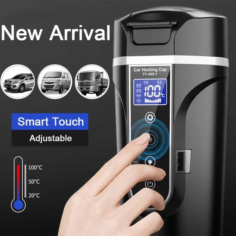 Temp Display Car Thermos for Travelers