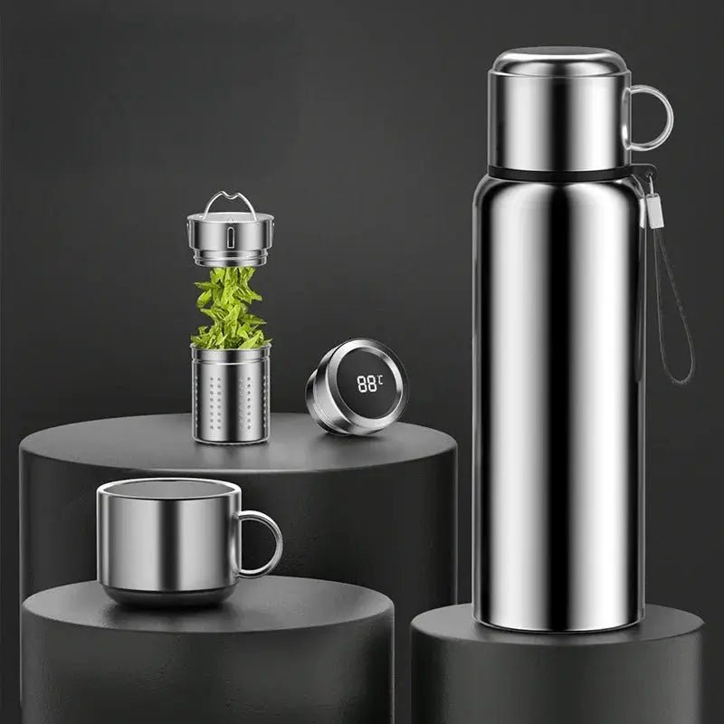 Temperature Display Vacuum Cup for Tea