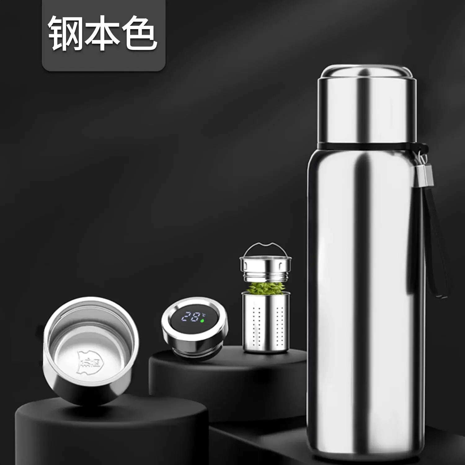 Temperature Display Vacuum Cup for Tea