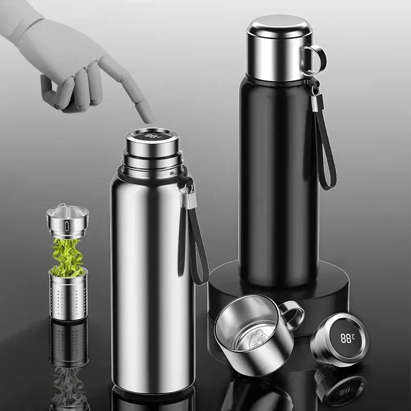 Temperature Display Vacuum Cup for Tea